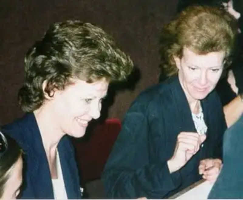 This photo of the Collinson twins was taken in 1998 at a Hammer Convention in Bray.